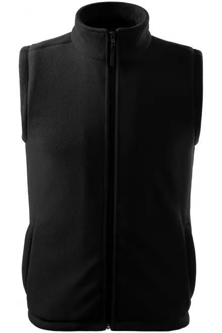 Klassiek fleecevest - zwart, XS