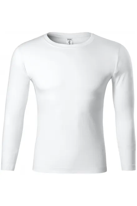Lichtgewicht T-shirt met lange mouwen - witte, XS