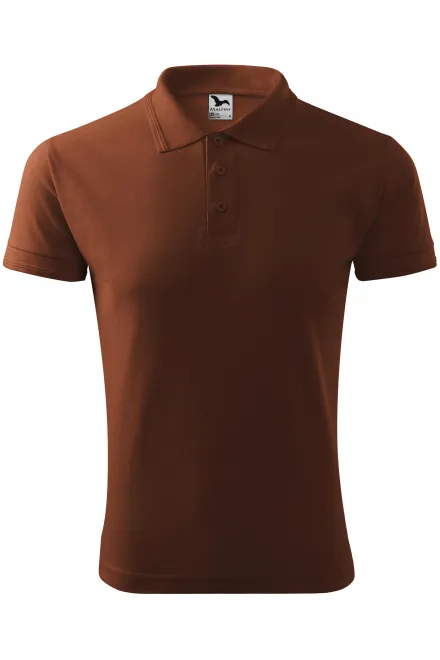 Los poloshirt voor heren - chocolade, S
