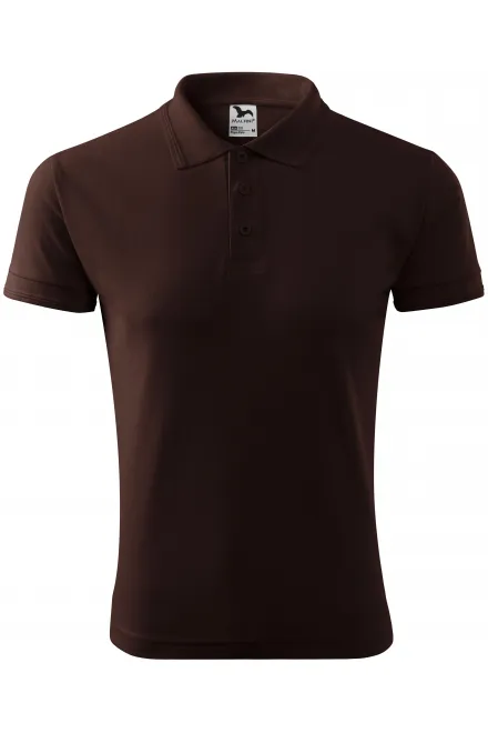 Los poloshirt voor heren - koffie, S