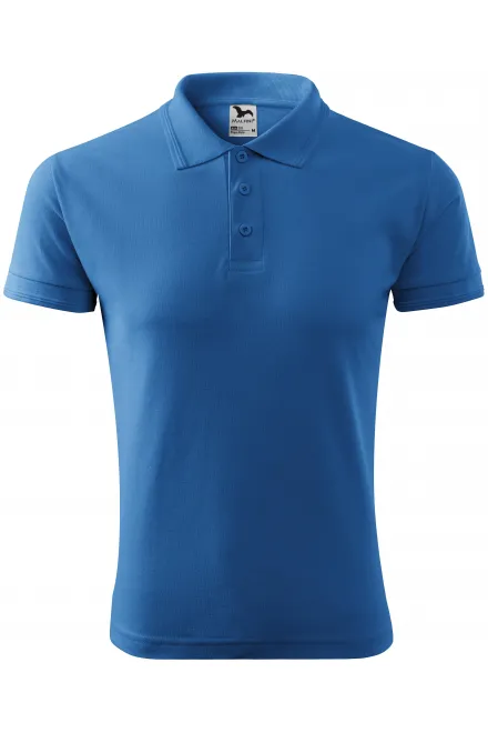 Los poloshirt voor heren - lichtblauw, S