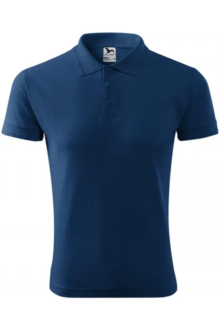 Los poloshirt voor heren - middernachtblauw, S
