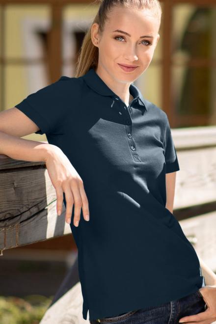 Dames poloshirt, donkerblauw, XS