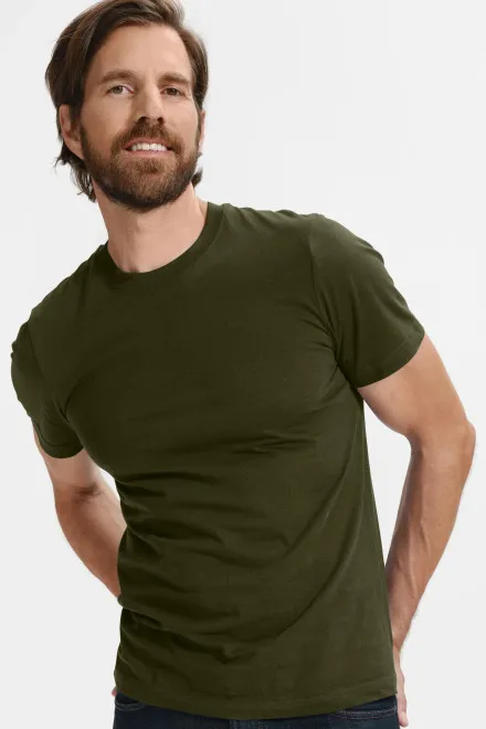 Klassiek T-shirt voor heren, military