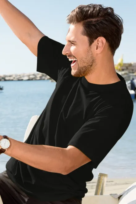 Klassiek T-shirt, zwart