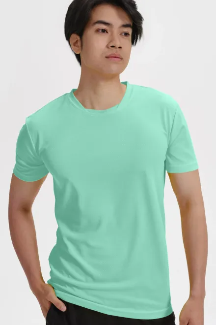 T-shirt met asymmetrische halslijn, munt