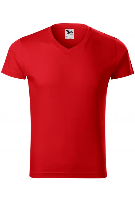 Nauwsluitend T-shirt voor heren - rood, M