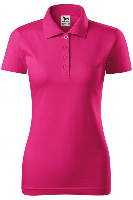 Slim-fit poloshirt voor dames - purper, XS
