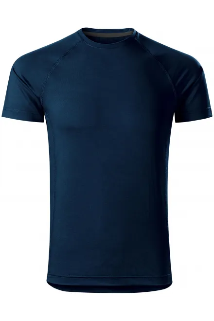 Sport-T-shirt voor heren - donkerblauw, M