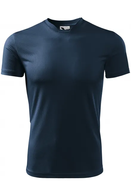 Sport-T-shirt voor kinderen - donkerblauw, 158 cm / 12 jaar