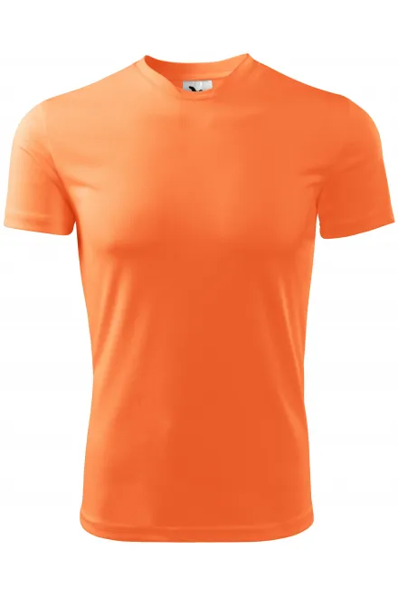Sport-T-shirt voor kinderen - neon mandarijn, 158 cm / 12 jaar