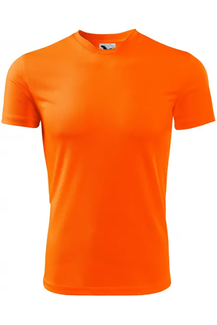 Sport-T-shirt voor kinderen - neon oranje, 158 cm / 12 jaar
