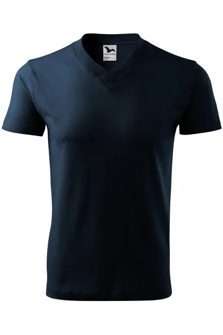 T-shirt met korte mouwen, middelzwaar - donkerblauw, 3XL