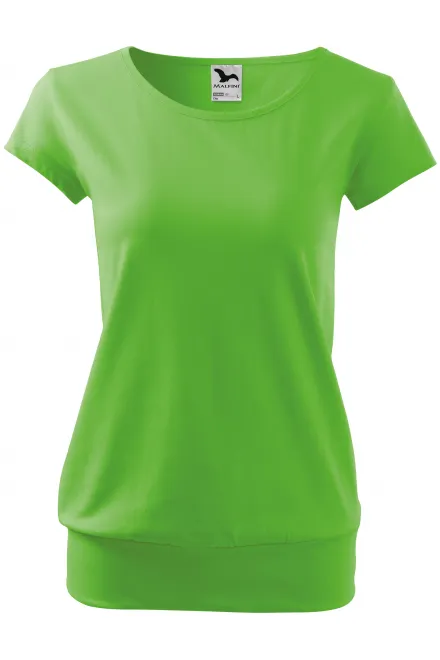 Trendy dames T-shirt - appel groen, S