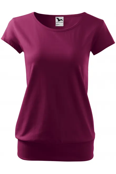 Trendy dames T-shirt - fuchsia, S