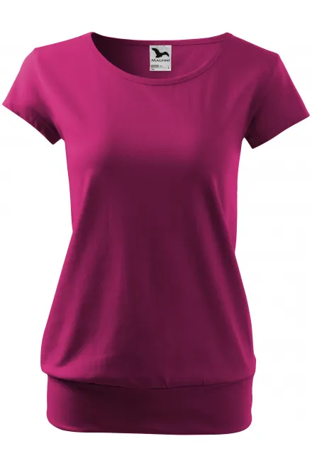 Trendy dames T-shirt - fuchsia, S