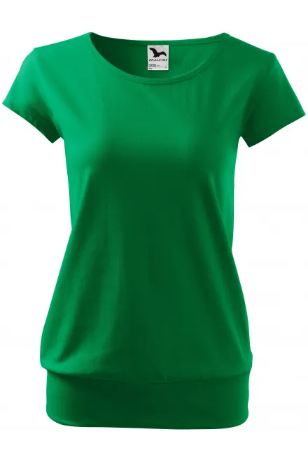 Trendy dames T-shirt - gras groen, S
