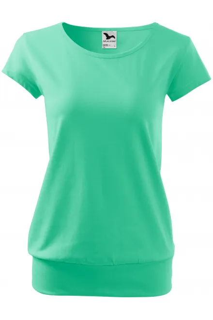 Trendy dames T-shirt - munt, S
