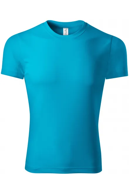 Uniseks sport-T-shirt - turkoois, XS