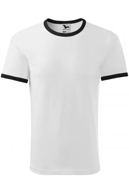Unisex contrast T-shirt - witte, S