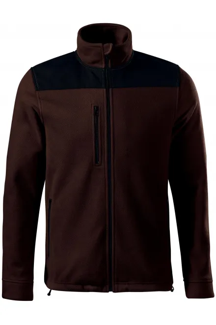 Warm unisex fleecejack - koffie, S
