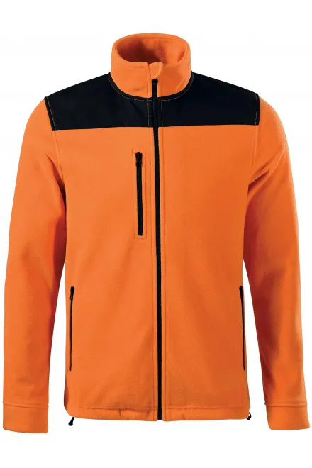 Warm unisex fleecejack - oranje, S