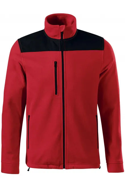 Warm unisex fleecejack - rood, S