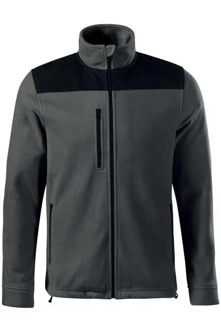 Warm unisex fleecejack - staal grijs, S